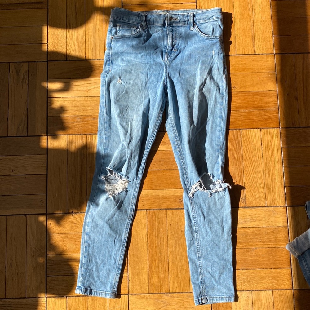 Top shop Jamie jean with knee rips